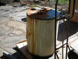Old Rusty Hot Water Heater